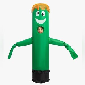 Tube dancer deluxe inflatable Blow Up Green Halloween Costume Kids Size 7-10 yrs